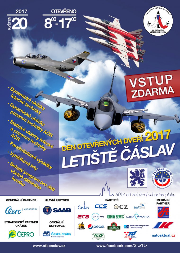 Den otevřených dveří letiště Čáslav 2017